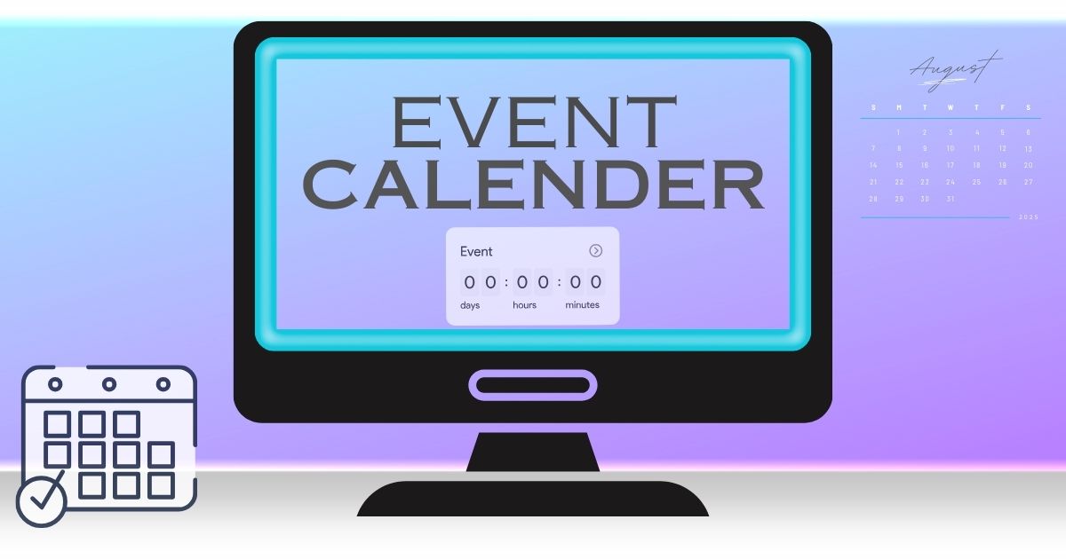 Event Calender Screenshot